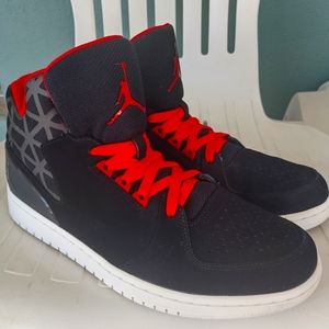 RARE Men's AIR JORDAN 1 FLIGHT 3 –  2014, Black & Red, Size 10.5 New without box